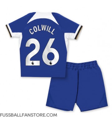 Chelsea Levi Colwill #26 Replik Heimtrikot Kinder 2023-24 Kurzarm (+ Kurze Hosen)